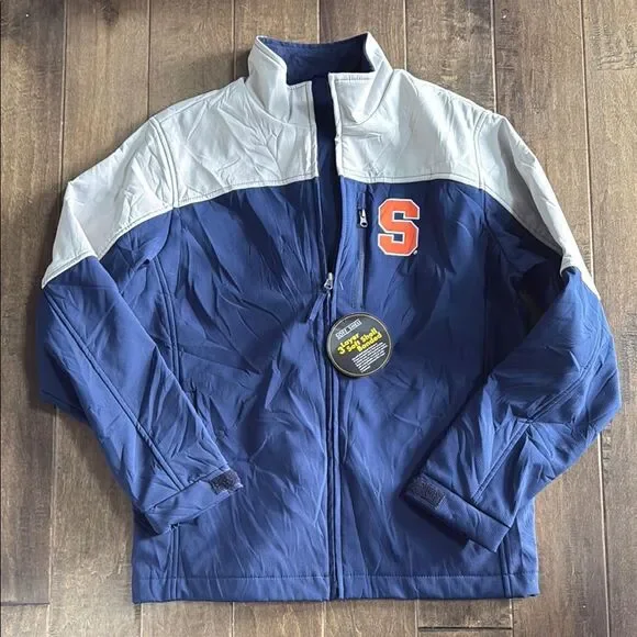 NWT Men’s 58 Sports Syracuse University Full Zipper Jacket Blue Medium